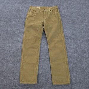 Levi's Pants Mens 29x30 Beige Corduroy 5 Pocket Straight Casual Cords Khakis NEW